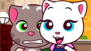 Говорящий ТОМ Мультфильм - Джинджер Бег за сладостями - Мультик для детей