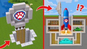 😳ЭТОТ БУНКЕР ТОЛЬКО ДЛЯ ЩЕНЯЧЬЕГО ПАТРУЛЯ В МАЙНКРАФТ! MINECRAFT
