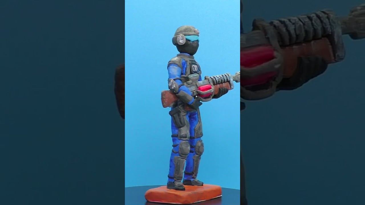 Я сделал бойца Critical Ops ► Видео Лепка #criticalops #clay #plastilina