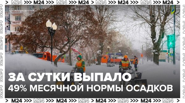 С начала суток в Москве выпало 49% месячной нормы осадков