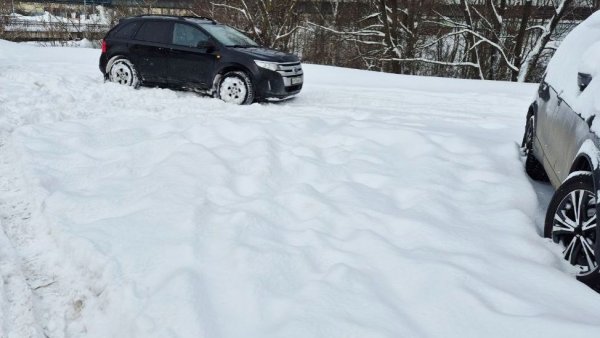 FORD EDGE (1G) - по снегу с АПС и без неё