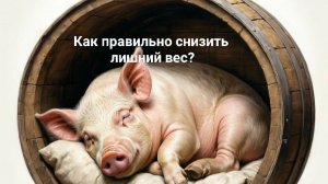 Как правильно снизить лишний вес?