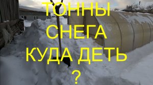 БЛОГ. ОДИН день из ЖИЗНЬ в частном ДОМЕ . Борьба со снегом.Куда деть ТоННы снега