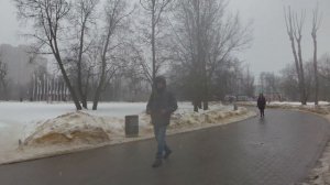 Moscow. Walking in the Snow. Manor Vorontsovo. Vorontsovskiy Park. Winter in Russia.