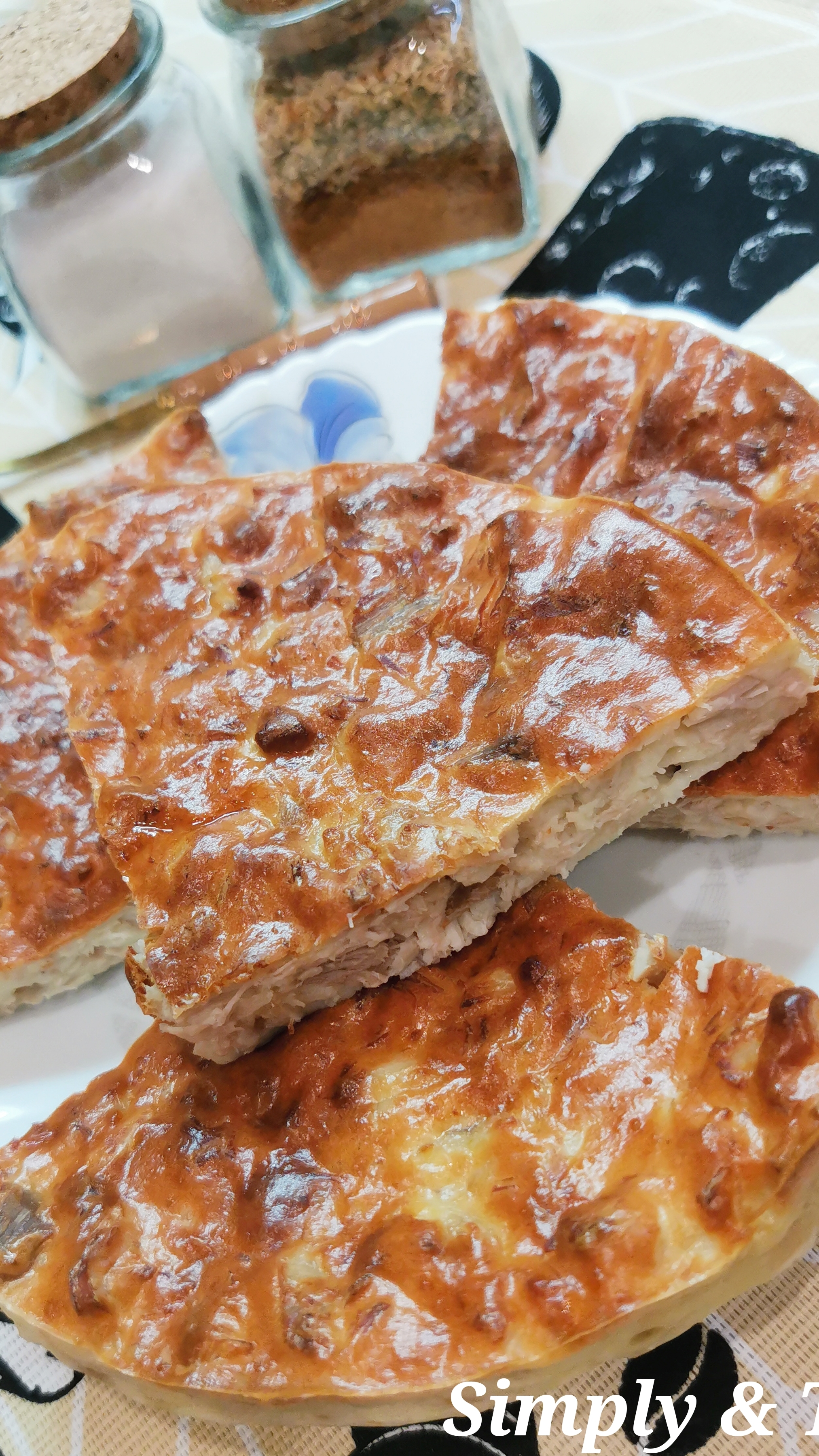 Супербыстрый пирог с курицей 🧡