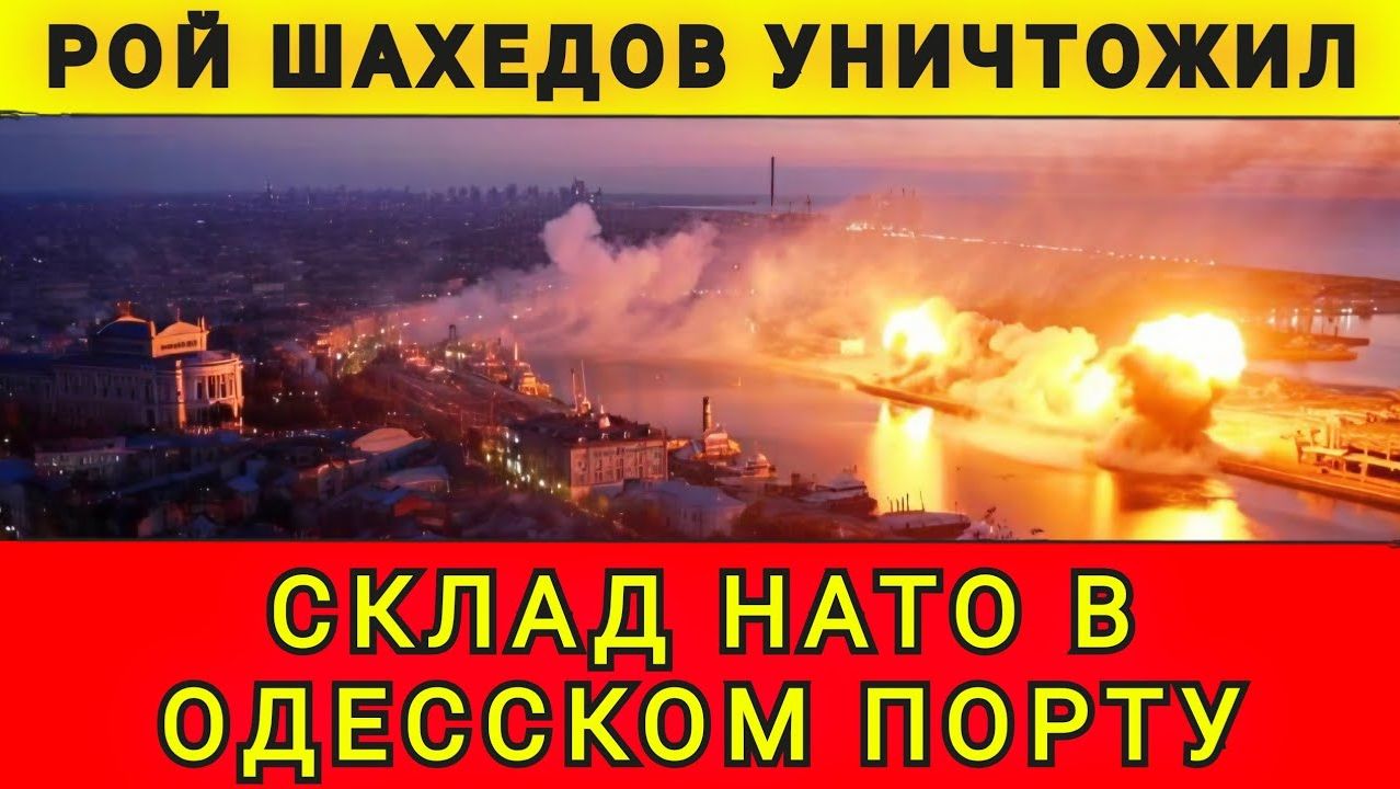 Рой Шахедов уничтожил склад НАТО в Одессе. Колобок из Одессы смотреть онлайн