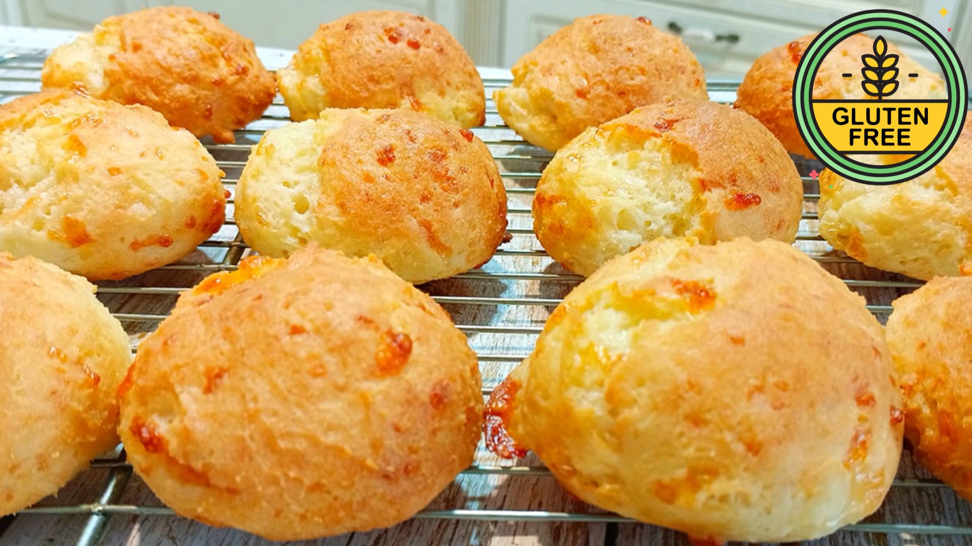 Пышные сырные булочки без глютена на рисовой муке! смотреть онлайн