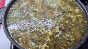 Лёгкий суп из щавеля- для поста, разгрузки и здоровья.