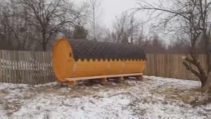 Баня бочка 5.5 метров 3 секции купить в Нижнем Новгороде.