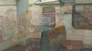 В электричке