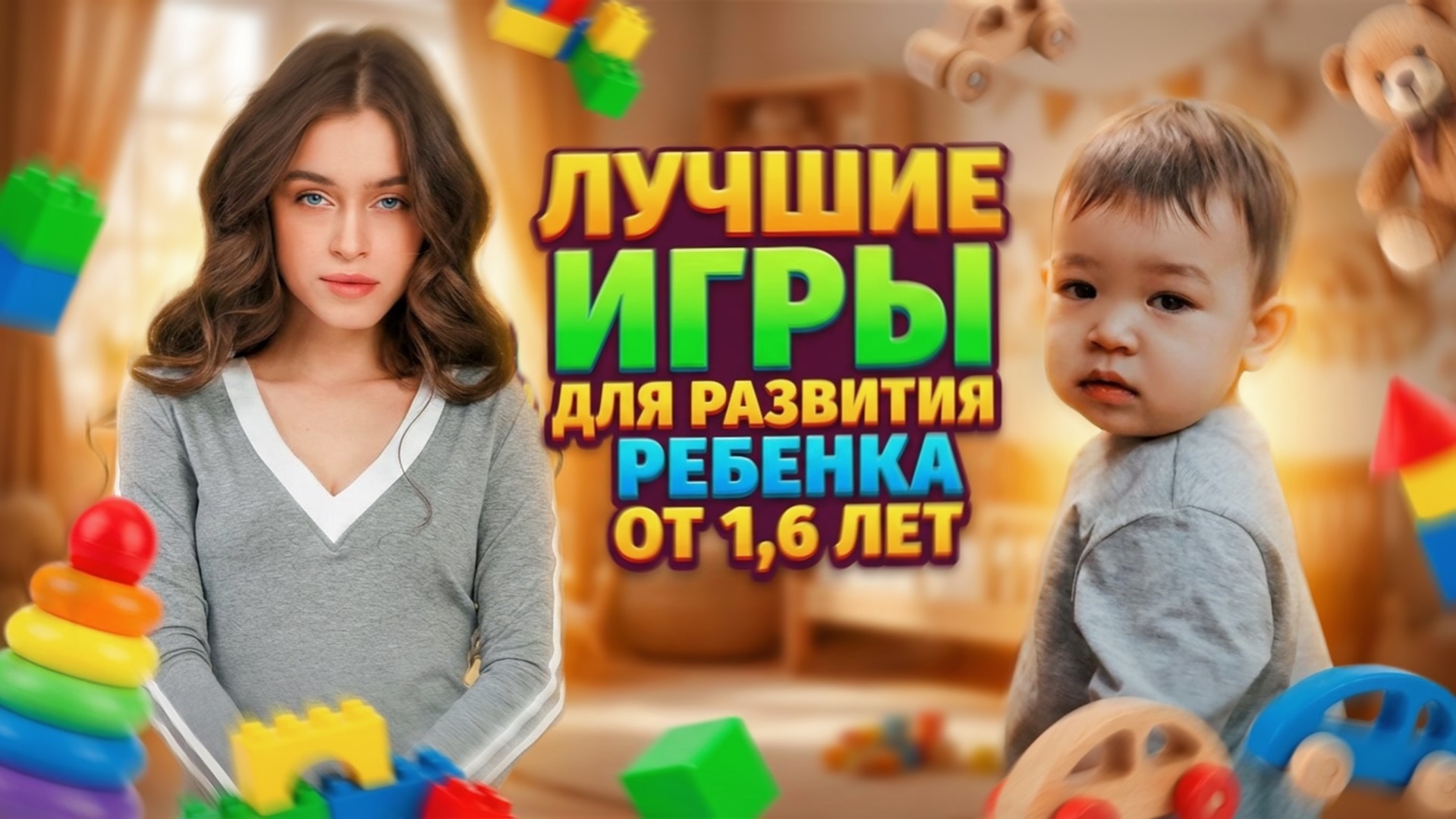 ЛУЧШИЕ ИГРЫ ДЛЯ РАЗВИТИЯ РЕБЕНКА ОТ 1,6 до 3 ЛЕТ смотреть онлайн
