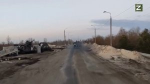 Март 2022 года Движение колонны техники 76 гв дшд в Киевской области.