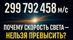 Почему Скорость Света — Главная Тайна Вселенной | Кто и Как Её Измерил?