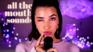 ASMR Mouth Sounds Explosion with NEW mic! (Glow you have 349430 mics)