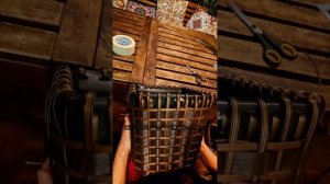 Мастер-класс "Кашпо широкой лентой из ротанга"