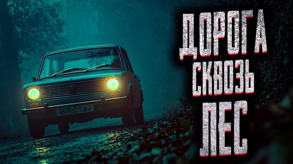 Дорога сквозь лес. Страшные истории на ночь. Мистика. Страшилки на ночь.
