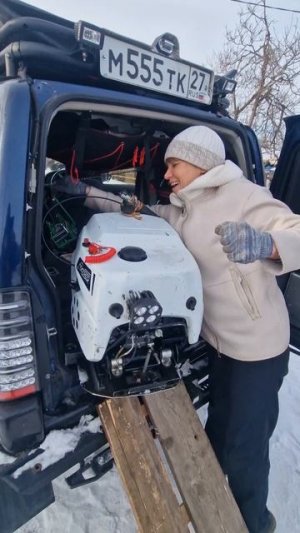 #Загружаю_снегоход_одной_рукой