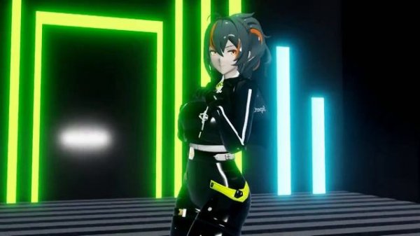 Zelness zone zero полицейская Чжу Юань  #mmd