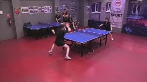 1/8 финала Баландин/Кан (948) - Сергеев/Ланцетова (1149) 08.02 БЛИЦ-турнир 31 очко настольный теннис