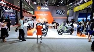 Электрические мотоциклы и скутеры YADEA. Выставка CFAIR. Часть 68.