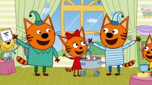 Три Кота - Собираем машинку и торгуем / Веселые ТРИ КОТА