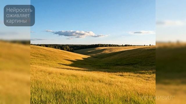 Пейзаж. Русское поле. Когда старинная живопись оживает