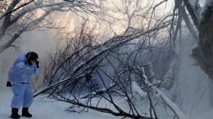 Боевая работа орудия Д-30 ГрВ «Север»