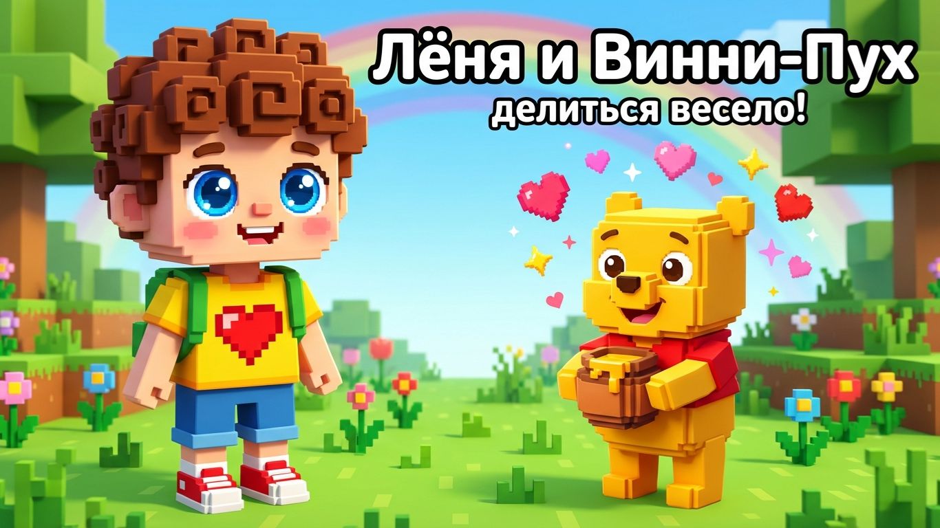 Лёня и Винни-Пух — делиться мёдом весело! | Добрый мультик из советского мультфильма Лёня и Винни-Пух — делиться мёдом весело! | Добрый мультик из советского мультфильма