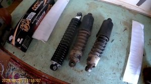 Самодельный трицикл БИНЧ-4 Муравей, амортизаторы.