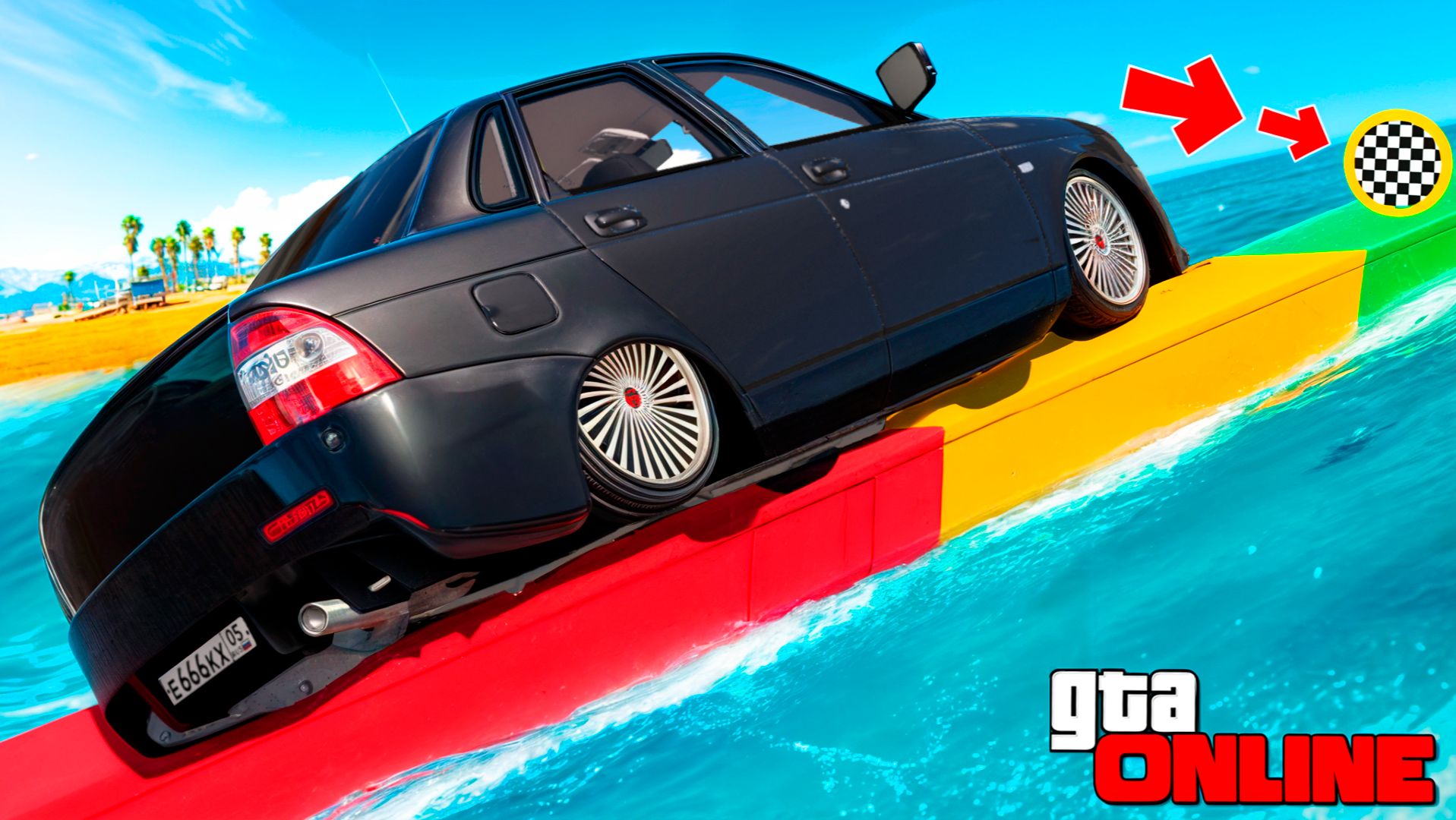 Как далеко проедет чит тачка по самой узкой дороге в ГТА 5? Узко узко в GTA 5 Online смотреть онлайн