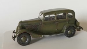 Готовая модель "ГАЗ-М1, Эмка", масштаб 1:35.