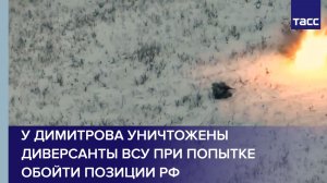 У Димитрова уничтожены диверсанты ВСУ при попытке обойти позиции РФ