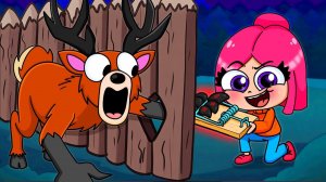 ПОСТРОИЛА ЛОВУШКИ ДЛЯ ОЛЕНЯ ИЗ 99 НОЧЕЙ ЧЕЛЛЕНДЖ (АНИМАЦИЯ)