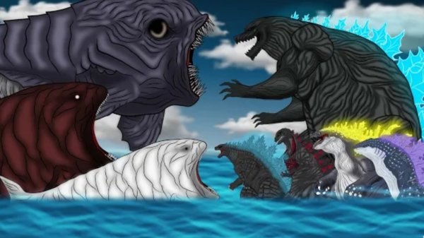 Блуб против Годзилл