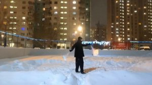 Вечерняя разминка со светящимися шарами