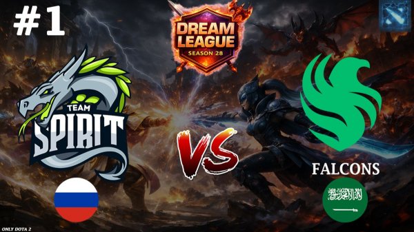 ПОЛУЧАЕТСЯ ЛАРЛ НЕ ВИНОВАТ?! | Spirit vs Falcons #1 (BO2) DL S28