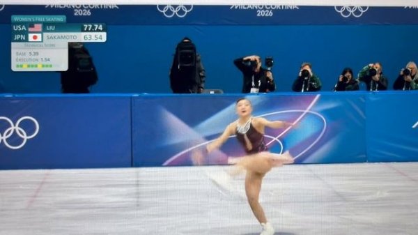 Каори Сакамото. Произвольная программа в Милане 19.02.2026