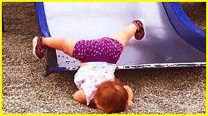 Funny Babies Playing Slide - Cute Baby Videos