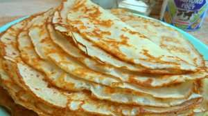 Те самые тонкие, нежные БЛИНЫ, которые получаются у всех с первого раза. Идеальные БЛИНЫ Пятьсот