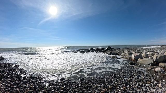 Гоу про по пляжу Якорная Щель после шторма смотреть онлайн