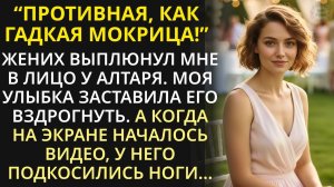 За мгновение до свадьбы всплыла жестокая правда о женихе. Взяв микрофон, включила видео на весь зал