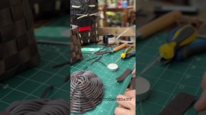 Мастер-класс "Котик-органайзер из ротанга"