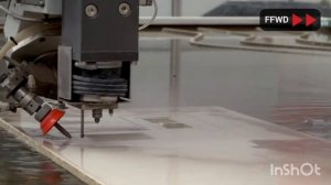 Intermac Primus L-Shaped Ceramic Top | Изготовление Г-образной столешницы с занижением