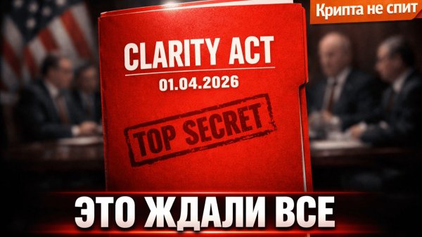CLARITY ACT уже в АПРЕЛЕ! Что известно? Зачем BlackRock тайно скупает ETH? | Крипта не спит 20.02.26