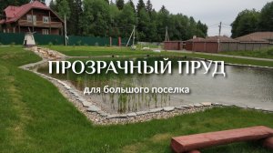 Прозрачный пруд без хлопот — очищается сам! Водоем для всех жителей поселка