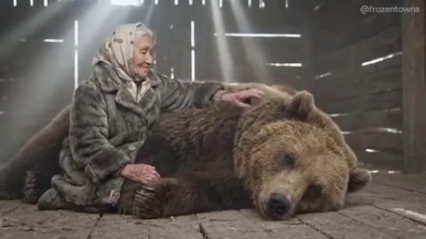 #МедведицаПриволоклаМедвежонкаЯкутке