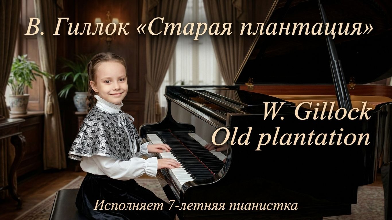 В. Гиллок "Старая плантация" ( W. Gillok Old plantation) - Сухомлинова Алиса 7 лет