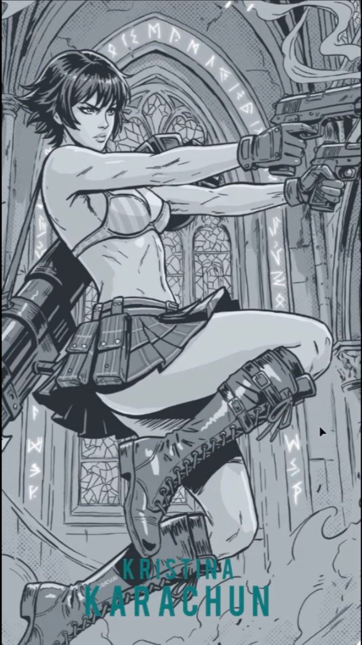 2 дня рисования за 56 секунд. Рисую Lady из Devil May Cry 3