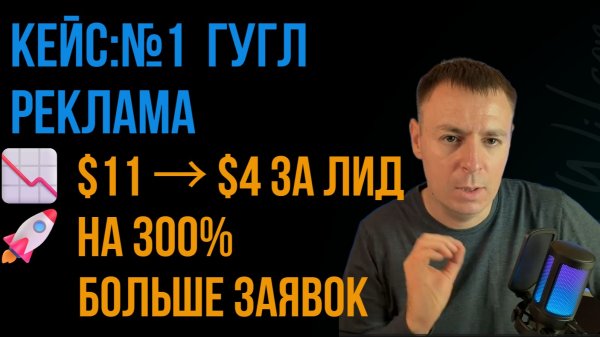 Кейс №1. Google Ads: -64% CPC, +300% лидов
