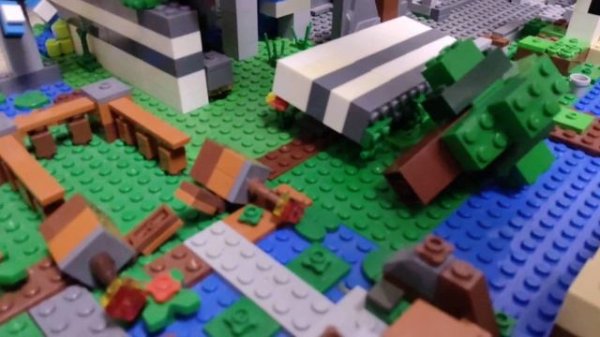 битва за крепость Лего мкенкрафт